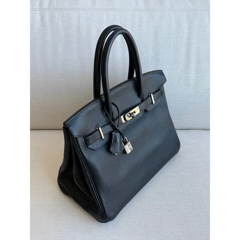 HERMES Black Togo Birkin 30 PHW - Picture 2 of 15